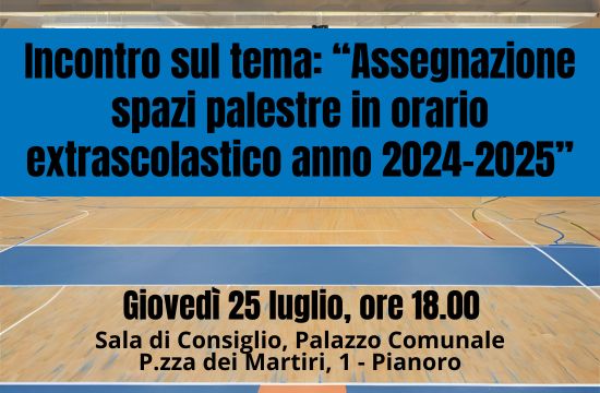 Incontro rivolto alle associazioni sportive