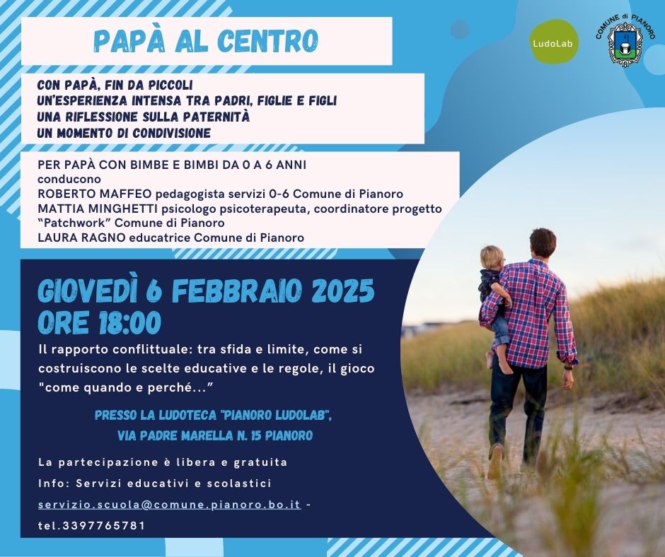 Papà al centro