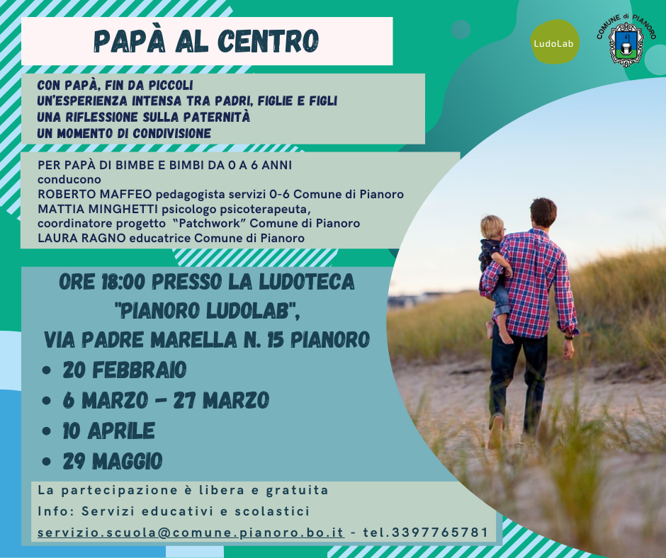 Papà al centro