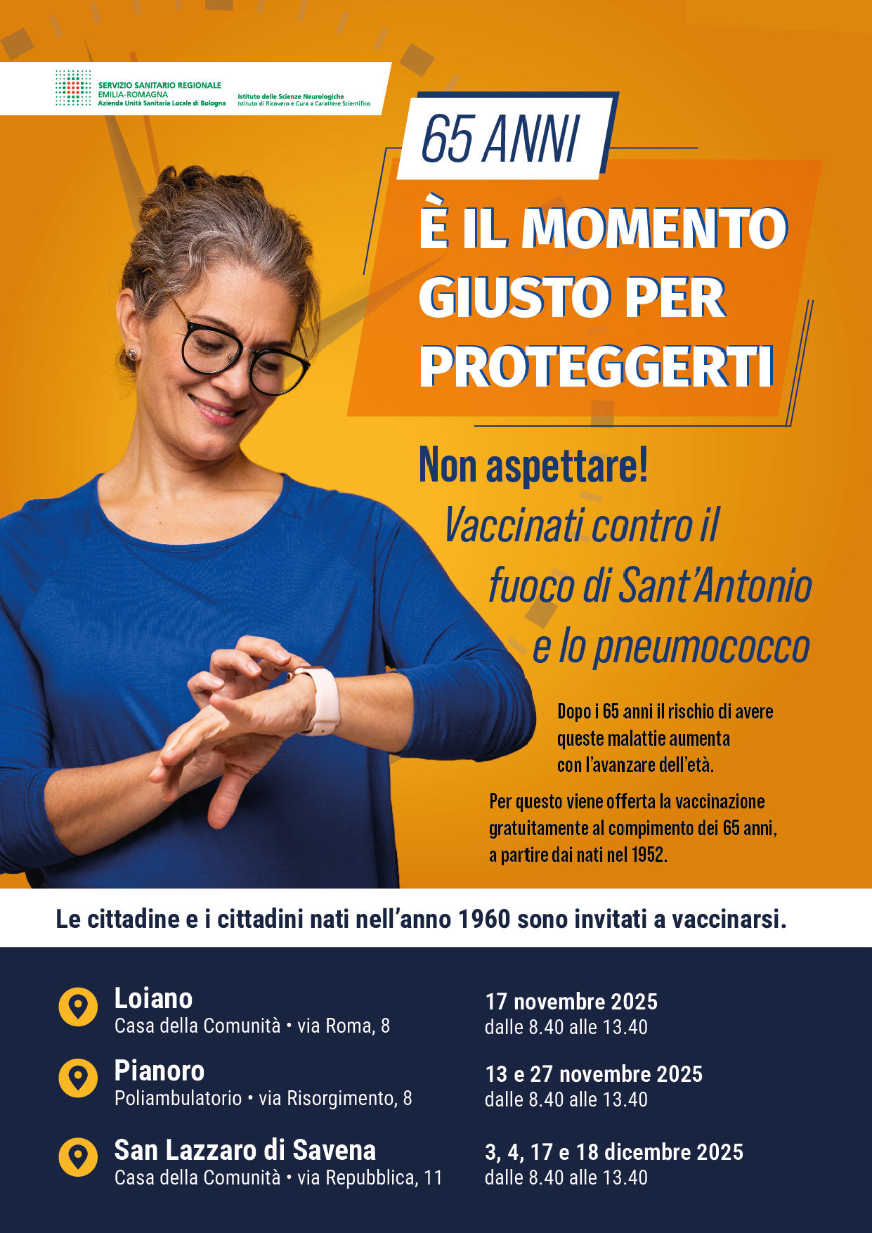 Vaccinazioni per i nati nel 1960